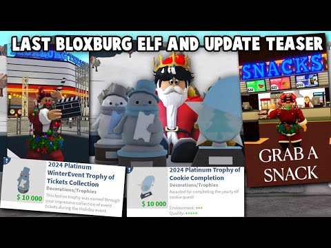 NEW BLOXBURG MOVIE THEATER UPDATE TEASER... AND THE LAST BLOXBURG ELF TROPHY