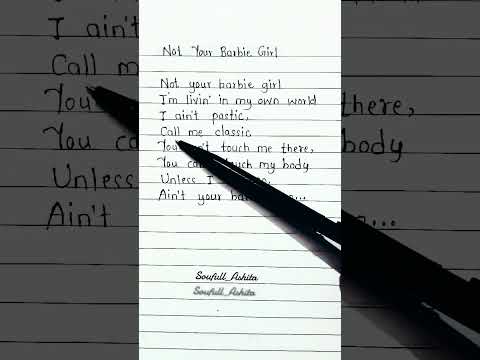 Not YouR barbie Girl  #lyrics #songlyrics #lyricvideo #shorts