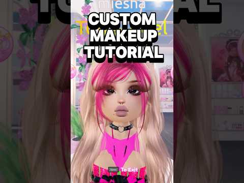 I'm trying out a different style for these!! #dresstoimpress #roblox #shorts #custommakeup