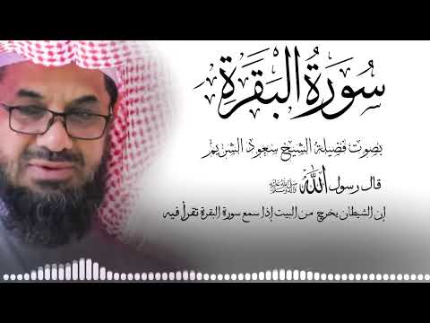 سورة البقرة كاملة فضيلة الشيخ سعود الشريم ✦ surah baqarah saud shuraim