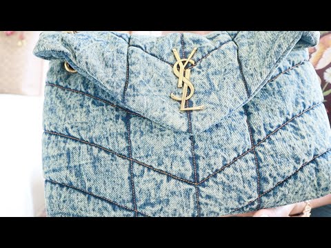 TRYING A NEW BRAND! UNBOXING "IF YOU KNOW YOU KNOW" YSL DENIM PUFFER MEDIUM SIZE!