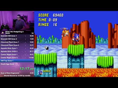 Sonic 2 Speedrun in 55 mins 44 secs (glitchless)