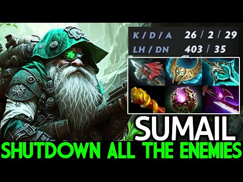 SUMAIL [Sniper] Shutdown All The Enemies No Mercy 26 Kills Dota 2