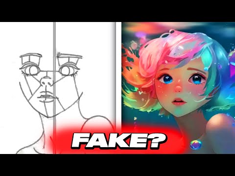 Artist's Speedpaint To Disprove AI Claims Raises Even More Suspicion...