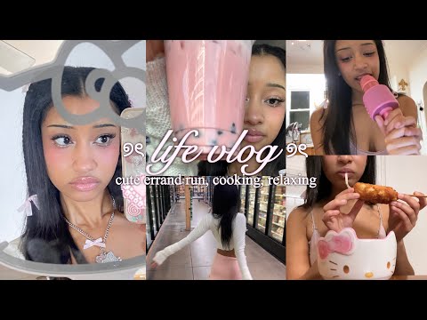 simple day mini vlog ♡ cooking, karaoke at home, shopping