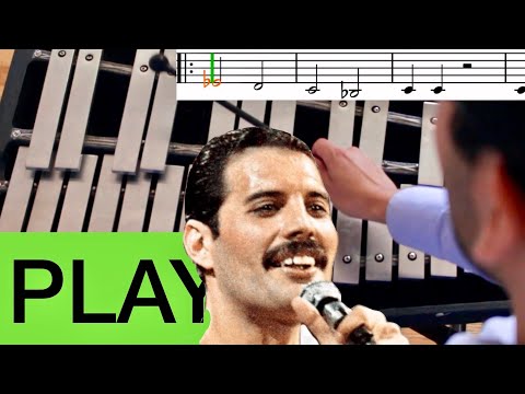 HOW TO PLAY QUEEN - We Will Rock You Mallet Lesson