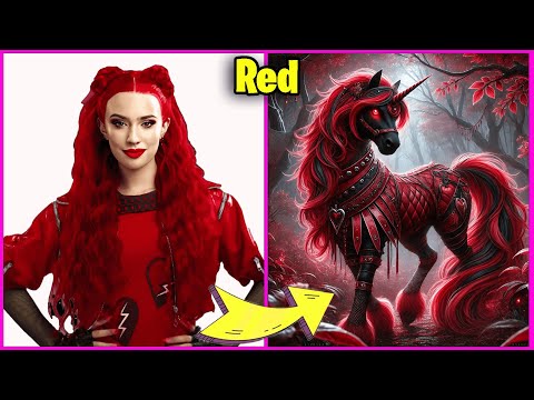 DESCENDANTS THE RISE OF RED CHARACTERS AS UNICORN