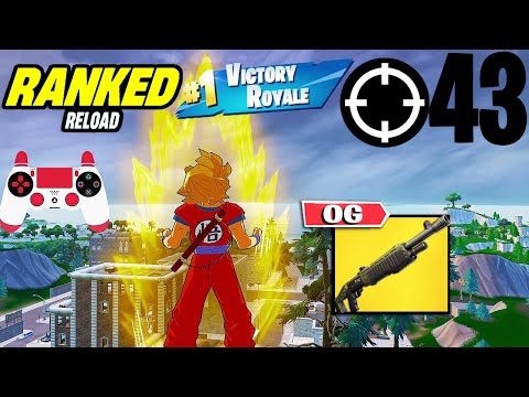 43 Elimination Solo Vs Squad "Ranked RELOAD” Gameplay Wins (Fortnite Chapter 6 PS4 Controller)