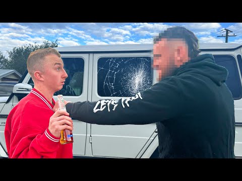 Hitting Strangers Car Prank (Drunk Driver)