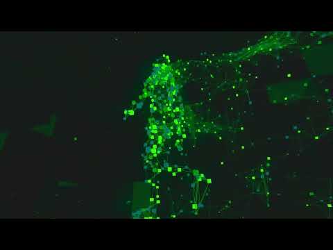 [4K] Walking Molecule Man - VJ Loop