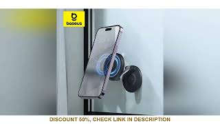 Baseus Magnetic Wall Holder Phone Stand Magnet Suction for iPhone 15 14 Pro Max Adjustable Mobile Su