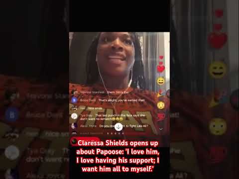 Claressa Shields gushes on Papoose: 'I love him, love having his support; I want him all to myself.'