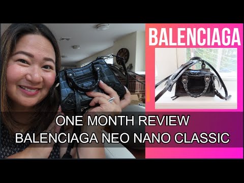 BALENCIAGA 🖤 ONE MONTH HONEST REVIEW - Neo Classic City Nano TOTE HANDBAG MICRO BAG