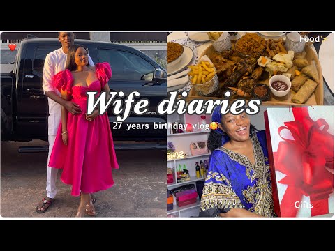 Wife diaries: I turned 27🎂+ How I keep my home🥰 + My husband surprised me on my birthday+ Dinner✨