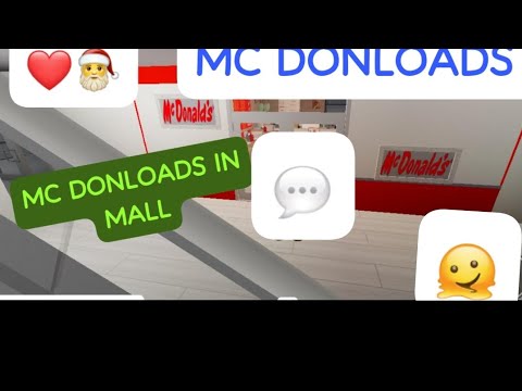 🎦BUILDING MC DONLOADS📷 IN MY BLOXBURG‼️ MALL♥️🎦