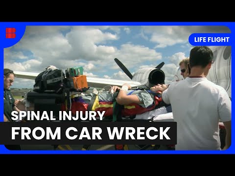 Spinal Cord Injury from High Speed Car Crash - Life Flight - Medical Documentary