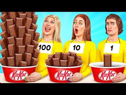 1, 10 or 100 Layers of Food ChallengeEdible Battle by Multi DO Challenge