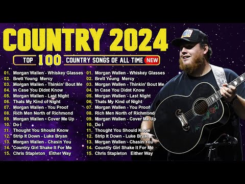 Country Music Playlist 2024 🦽 Luke Combs, Morgan Wallen, Chris Stapleton, Kane Brown, Jason Aldean