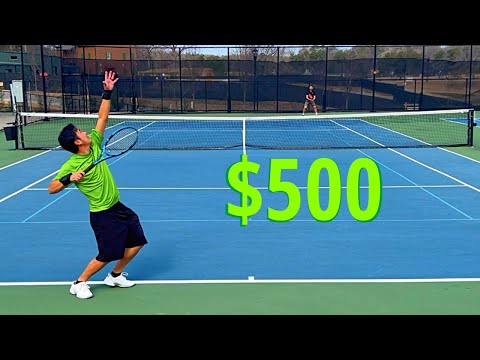 Who Wins $500? Wannabe Pro vs Lefty Forehand-Righty Serve *USTA 4.5*