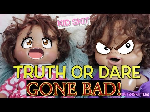 "TRUTH OR DARE" GONE BAD WITH EVIL BABY ALIVE DOLLS! ( FUNNY KIDS SKIT)