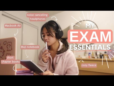 EXAM STUDY ESSENTIALS | my favourite tech, stationery, apps for surviving exam season