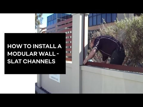 How to Install a Modular Wall - Slat Channels | ModularWalls