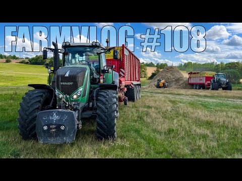 FARMVlog #108 - Sběr ječné slámy s FENDT 828 & Pöttinger Jumbo 10010 Combiline