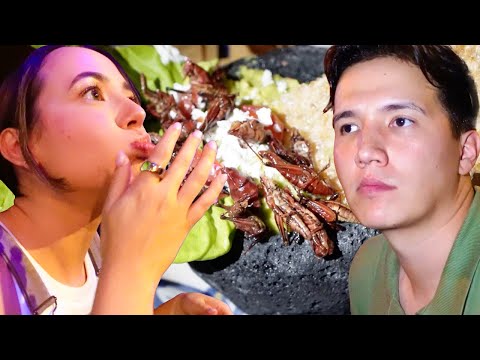 My Wife Ordered Us Grasshoppers! (Taste Test)