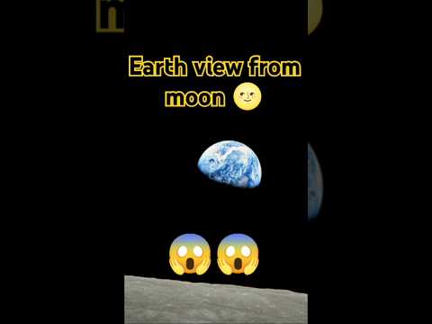 how earth looks from moon 🌝 #shorts #earthview #moon #planet #universe #space