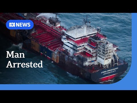 Man arrested over oil tanker collision off UK coast | ABC NEWS