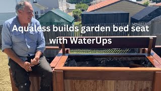 Aqualess Raised Garden Bed Bench Seat with WaterUps  wicking sytem