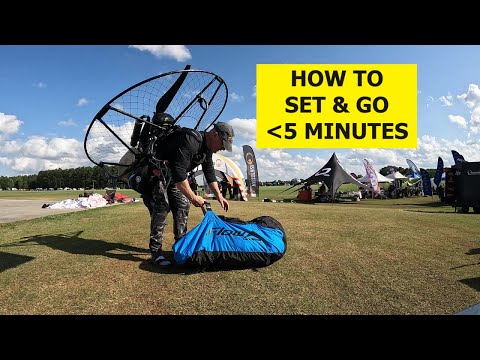 How To Setup & Go Fly At Fly-ins In Less Than 5-Minutes #Paramotor