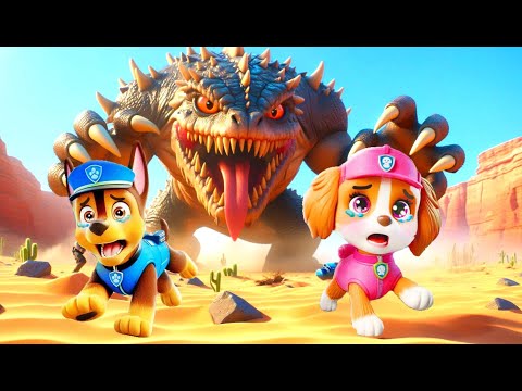 Paw Patrol Ultimate Rescue | CHASE And SKYE Escape Giant Rock Monster | Happy Life Story | Rainbow 3