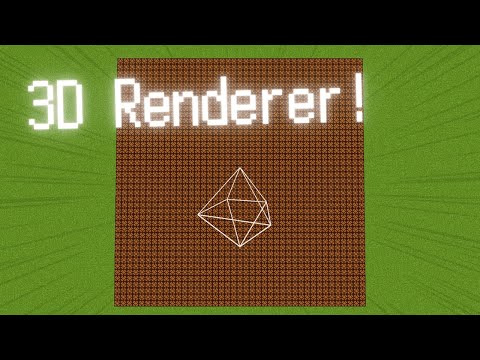 [Minecraft BE:統合版] I Made A 3D Renderer With Playanimation Commands!