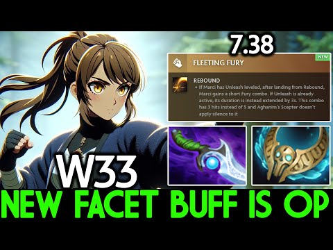 W33 [Marci] New Facet Buff is OP Free Fury combo Dota 2