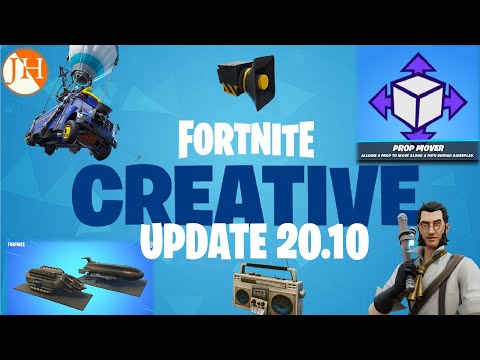 Fortnite Creative UPDATE 20.10 Moving Battlebus with Prop Mover, New Adventure Music, IO Props