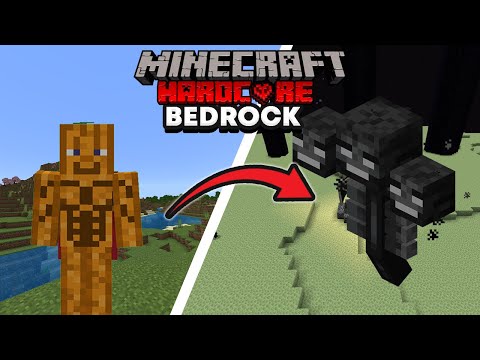 Trying to survive 100 DAYS in Hardcore Bedrock Edition!