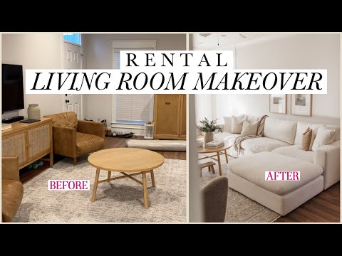 HUGE LIVING ROOM MAKEOVER!!! spring 2024 - BEFORE AND AFTER with Castlery