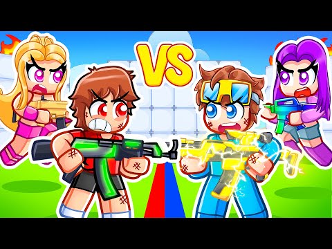 Nico & Zoey vs Techy & Emma FINALE in Roblox Rivals!