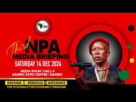 EFF Officials Address 3rd NPA Media Briefing