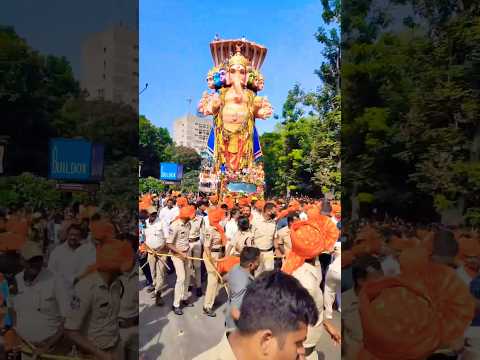 Have you seen Khairatabad Ganpati 70 ft tall in Hyderabad😱🙏🏻#khairatabad  #ganesh #festival#trend