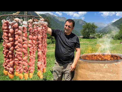 Recipe Turkey Testicles Fried In A Tandoor With Potatoes And Mushrooms