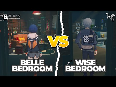 BELLE AND WISE BEDROOMS COMPARISON | Zenless Zone Zero