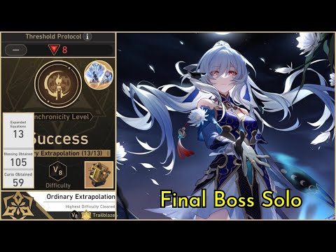 Ordinary Protocol 8 Full Run - Jingliu Final Boss Solo + Rubert/Boundary - Divergent Universe