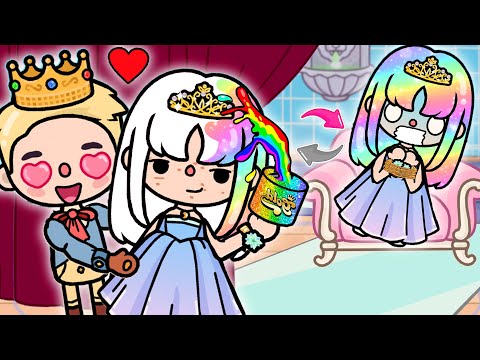 Beauty Princess Swap with Maid Sine Birth | Toca Boca Story | Toca Boca