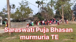 Saraswati Puja Bhasan At Murmuria Tea Estate