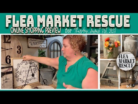 ONLINE SHOPPING PREVIEW WITH FLEA MARKET RESCUE-THRIFTED FINDS SALE