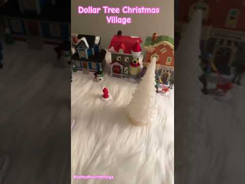 DOLLAR TREE #DollarTreeFinds #DollarTreeChristmas #CobblestoneVillage #DollarTreeNew #DTFinds #DT24