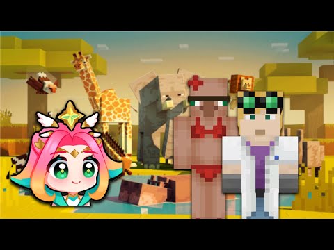 🦁🐘 petting zoo in minecraft! w/ @duncan @Osiefish