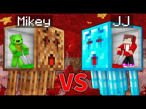 JJ's RICH Ghast vs Mikey's POOR Ghast Survive Battle in Minecraft - Maizen